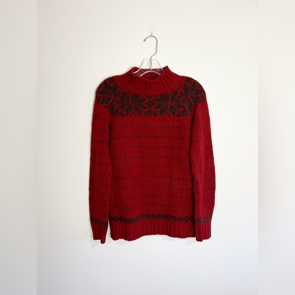 Vintage Chunky Knit Turtleneck Sweater - Picture 2 of 2